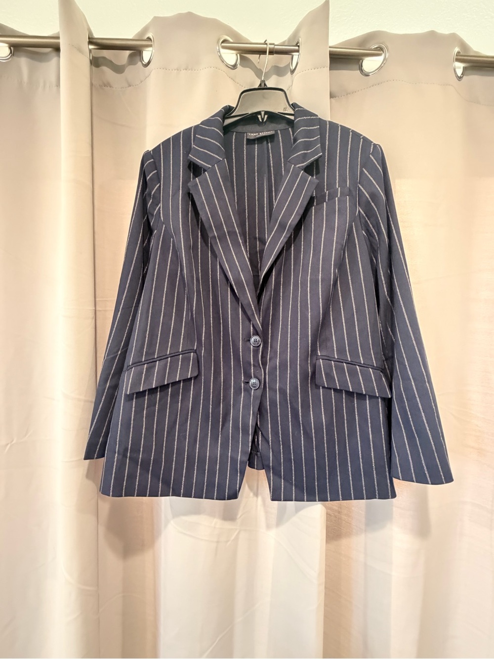 Lane Bryant Navy Pinstripe Blazer - Size 18